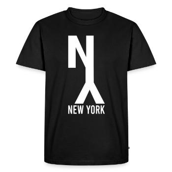 New York - T-shirt Premium bio Homme - noir - Devant - Nico (187cm)