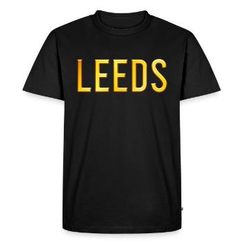 Leeds - T-shirt Premium bio Homme - noir - Devant - Nico (187cm)