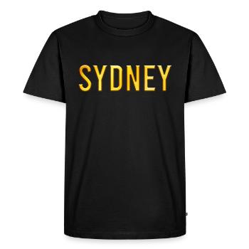 Sydney - T-shirt Premium bio Homme - noir - Devant - Nico (187cm)
