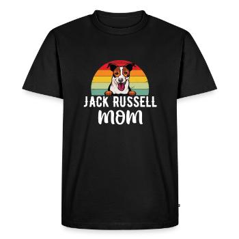 Jack Russell Terrier Mama Dog Saying Funny Dogs - Men's Premium Organic T-Shirt - black - Front - Nico (187cm)