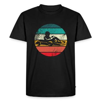 Kart Go-Kart Racing Go-Kart Kart Driver - T-shirt Premium bio Homme - noir - Devant - Nico (187cm)
