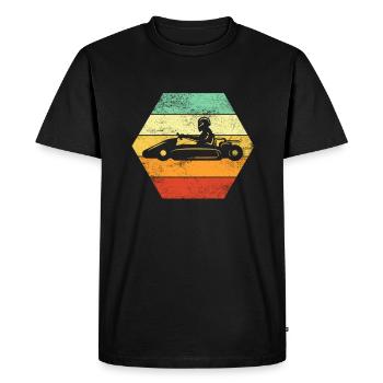 Kart Go-Kart Racing Go-Kart Kart Driver - T-shirt Premium bio Homme - noir - Devant - Nico (187cm)