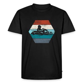 Kart Go-Kart Racing Go-Kart Kart Driver - Men's Premium Organic T-Shirt - black - Front - Nico (187cm)