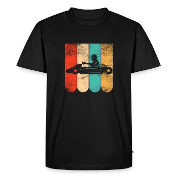 Kart Go-Kart Racing Go-Kart Kart Driver - T-shirt Premium bio Homme - noir - Devant - Nico (187cm)