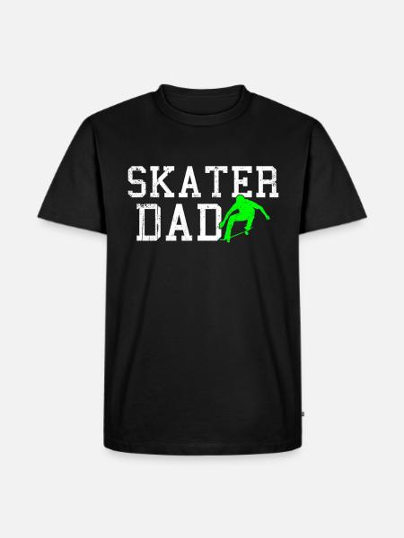 patineur papa - T-shirt Premium bio Homme - noir