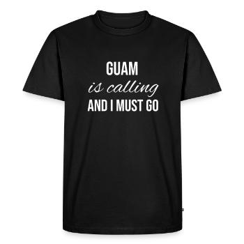 Guam - Men's Premium Organic T-Shirt - black - Front - Nico (187cm)