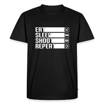 Photographe Photographie Photographie - T-shirt Premium bio Homme - noir - Devant - Nico (187cm)