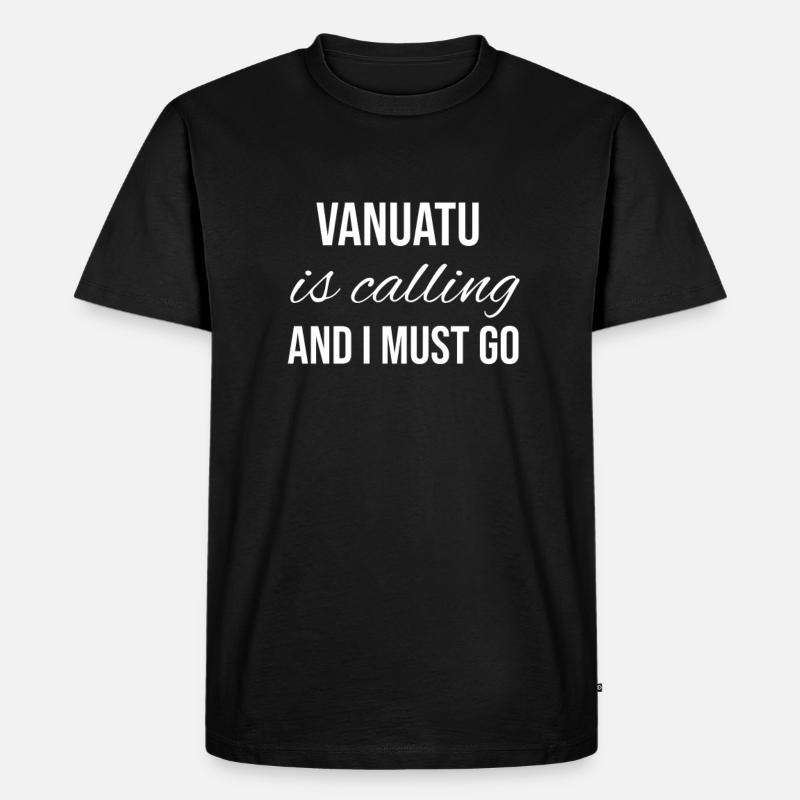 Vanuatu - Männer Premium Bio T-Shirt - Schwarz