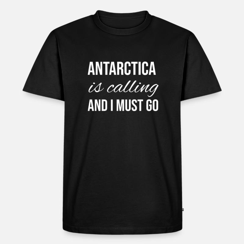 Antarktis - Männer Premium Bio T-Shirt - Schwarz