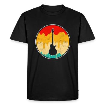 Rock retro - Men's Premium Organic T-Shirt - black - Front - Nico (187cm)
