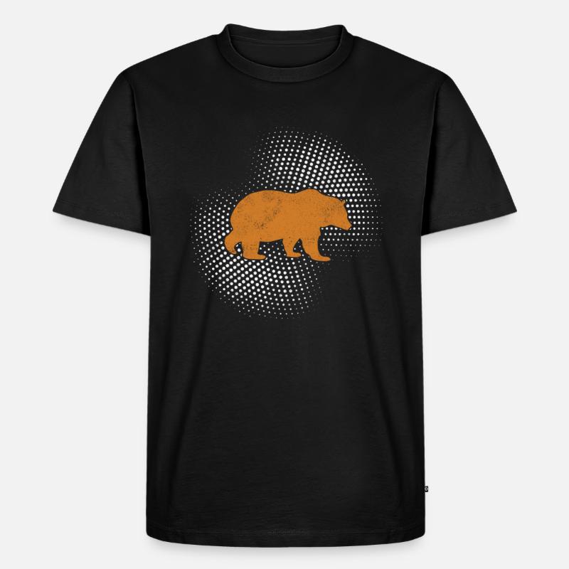 Bär - Männer Premium Bio T-Shirt - Schwarz