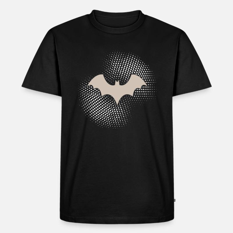 Fledermaus - Männer Premium Bio T-Shirt - Schwarz