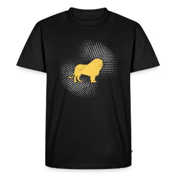 Lion - Men's Premium Organic T-Shirt - black - Front - Nico (187cm)