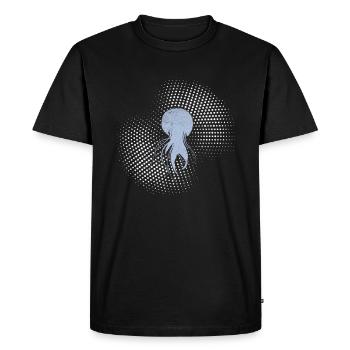 Méduse - T-shirt Premium bio Homme - noir - Devant - Nico (187cm)