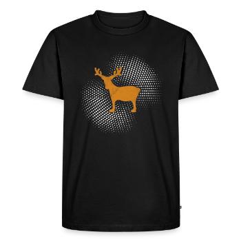 Élan - T-shirt Premium bio Homme - noir - Devant - Nico (187cm)