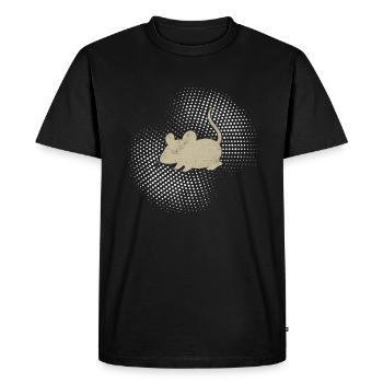 Souris - T-shirt Premium bio Homme - noir - Devant - Nico (187cm)