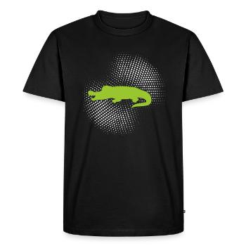 Crocodile - T-shirt Premium bio Homme - noir - Devant - Nico (187cm)