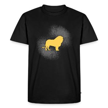 Lion - Men's Premium Organic T-Shirt - black - Front - Nico (187cm)