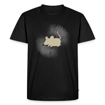 Souris - T-shirt Premium bio Homme - noir - Devant - Nico (187cm)
