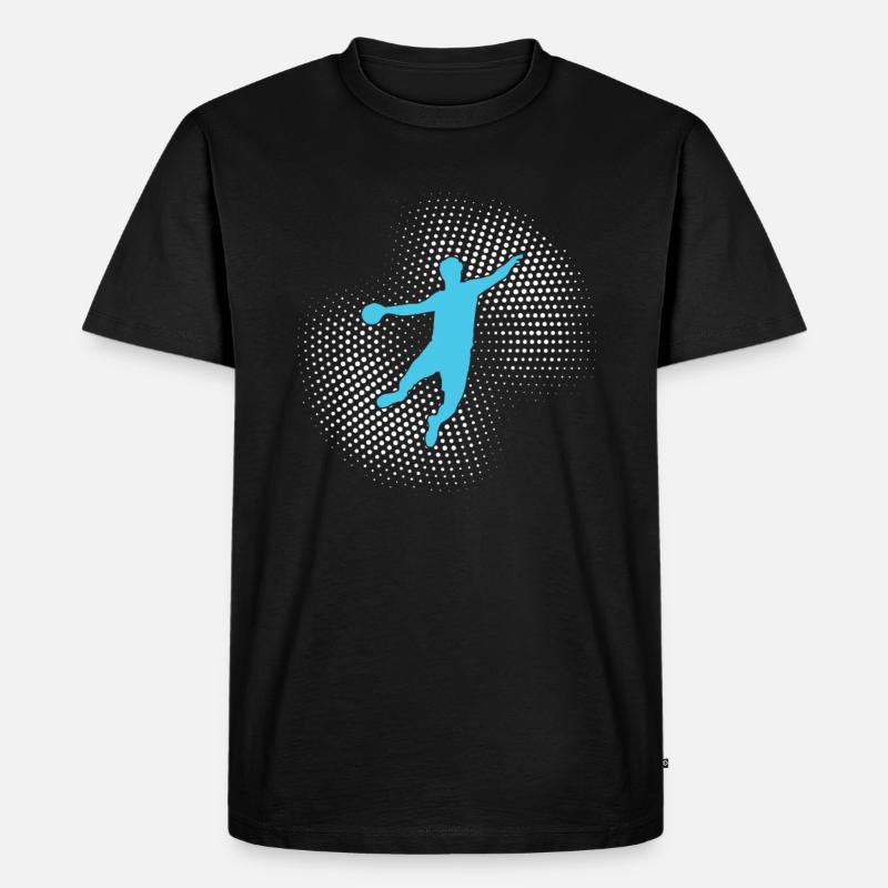 handball - Männer Premium Bio T-Shirt - Schwarz