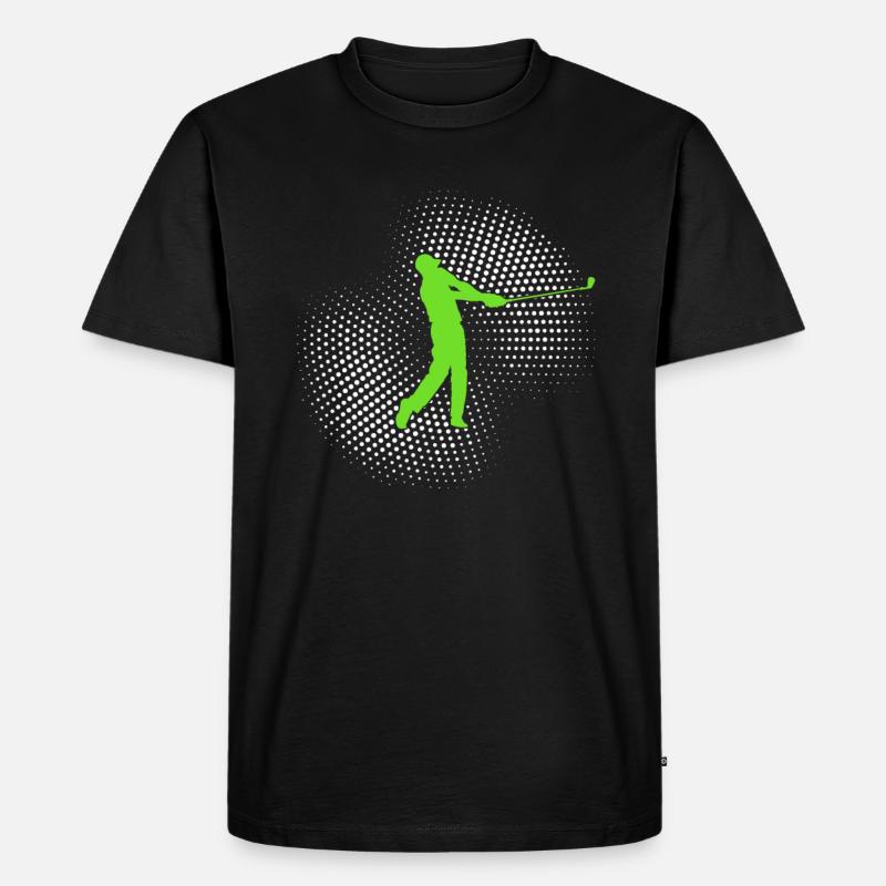 golf - Männer Premium Bio T-Shirt - Schwarz