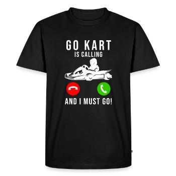 Go Kart Hobby Racing Go kart driver Go-kart dicton - T-shirt Premium bio Homme - noir - Devant - Nico (187cm)