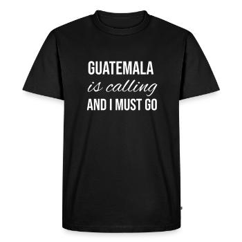 Guatemala - T-shirt Premium bio Homme - noir - Devant - Nico (187cm)
