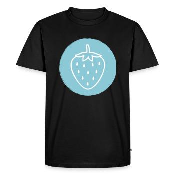 Fraise - T-shirt Premium bio Homme - noir - Devant - Nico (187cm)