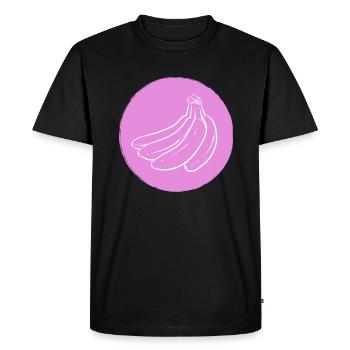 Banane - T-shirt Premium bio Homme - noir - Devant - Nico (187cm)