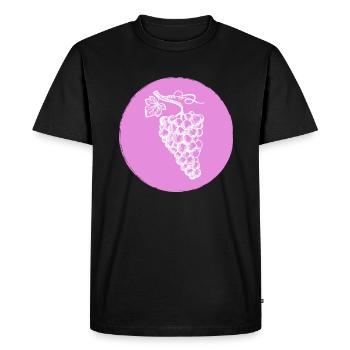 Raisin - T-shirt Premium bio Homme - noir - Devant - Nico (187cm)