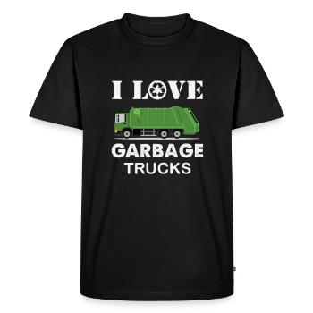 Garbage Man Garbage Truck Garbage Truck Garbage Truck - Men's Premium Organic T-Shirt - black - Front - Nico (187cm)