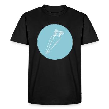 Carrot - Men's Premium Organic T-Shirt - black - Front - Nico (187cm)