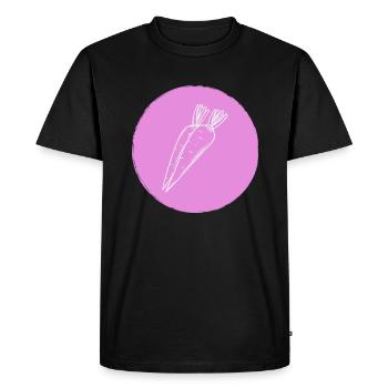 Carrot - Men's Premium Organic T-Shirt - black - Front - Nico (187cm)