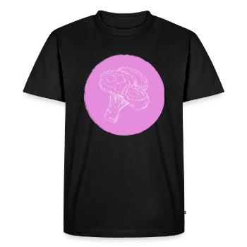 Brocoli - T-shirt Premium bio Homme - noir - Devant - Nico (187cm)