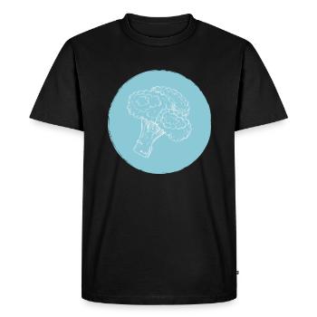 Broccoli - Men's Premium Organic T-Shirt - black - Front - Nico (187cm)
