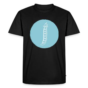 Pois - T-shirt Premium bio Homme - noir - Devant - Nico (187cm)