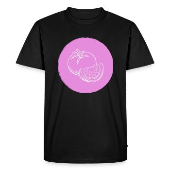 Tomate - T-shirt Premium bio Homme - noir - Devant - Nico (187cm)