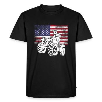 VTT Quad Tout-Terrain - T-shirt Premium bio Homme - noir - Devant - Nico (187cm)