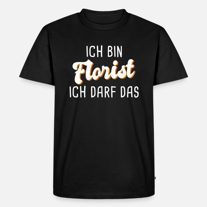 Florist - Männer Premium Bio T-Shirt - Schwarz