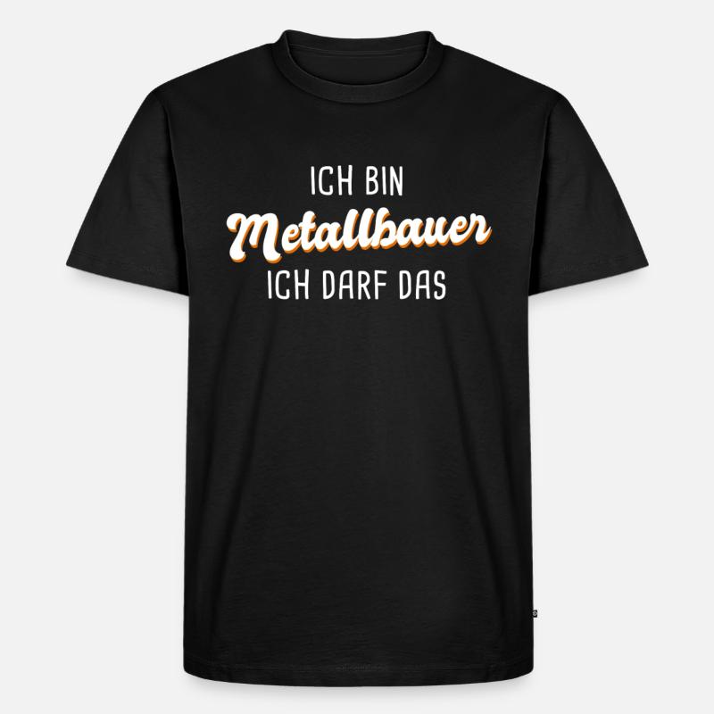 Metallbauer - Männer Premium Bio T-Shirt - Schwarz