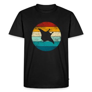 Stingray Manta Rays Retro Cadeau - T-shirt Premium bio Homme - noir - Devant - Nico (187cm)