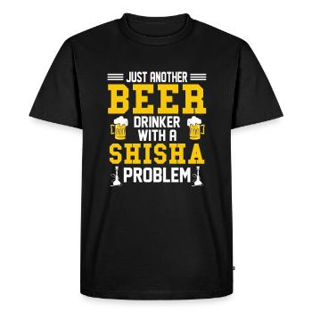 Shisha Beer Saying Narguilé Narguilé - T-shirt Premium bio Homme - noir - Devant - Nico (187cm)