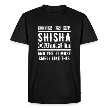 Shisha Hookah Wasserpfeife - Men's Premium Organic T-Shirt - black - Front - Nico (187cm)