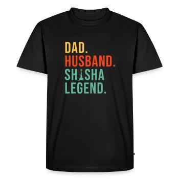 Shisha Papa Mari Narguilé Narguilé Narguilé - T-shirt Premium bio Homme - noir - Devant - Nico (187cm)