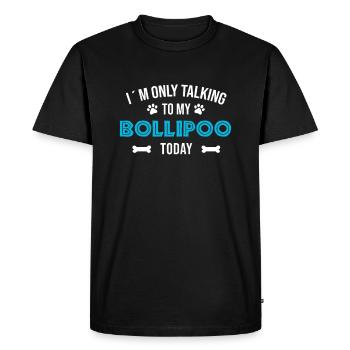 Bollipoo Chiens Race de Chien Cadeau Dire Chien - T-shirt Premium bio Homme - noir - Devant - Nico (187cm)