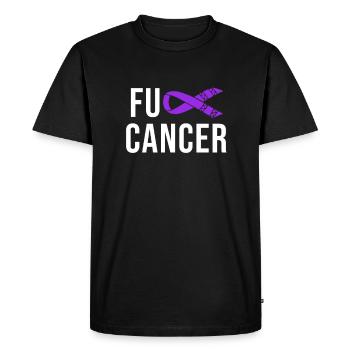 Cancer Du pancréas Cancer du pancréas - T-shirt Premium bio Homme - noir - Devant - Nico (187cm)