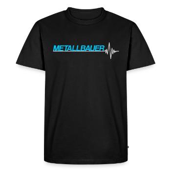 Metallbauer - Männer Premium Bio T-Shirt - Schwarz - Vorne - Nico (187cm)