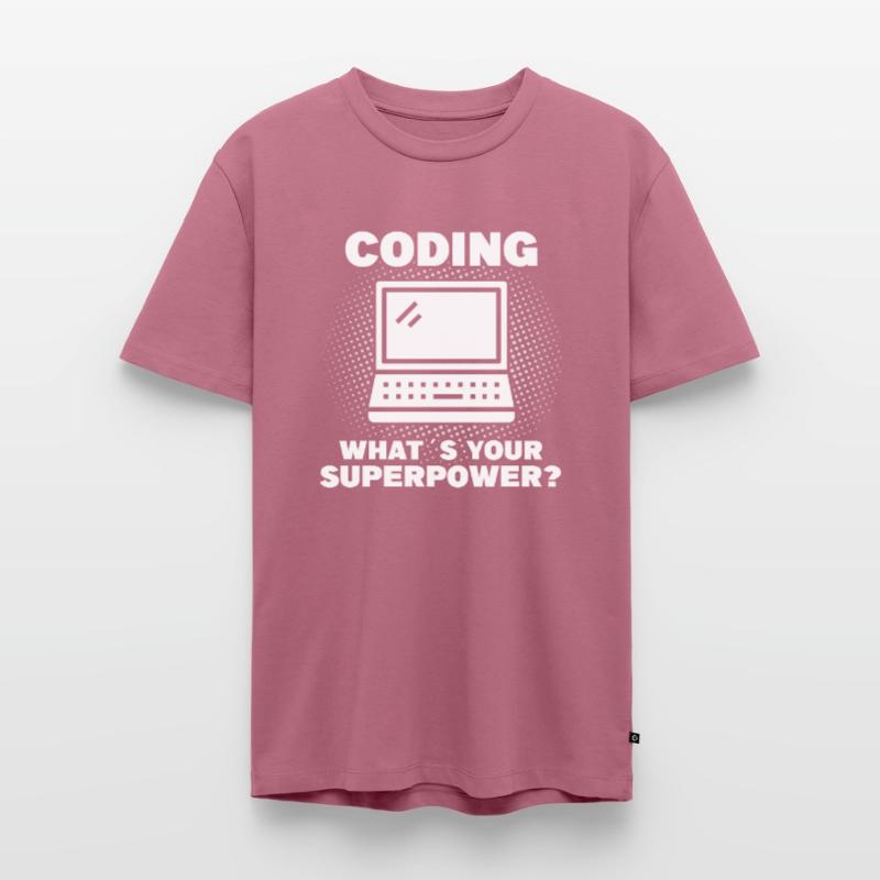 Programmeur de codage Coder Développeur de logiciels T-shirt Premium bio Homme