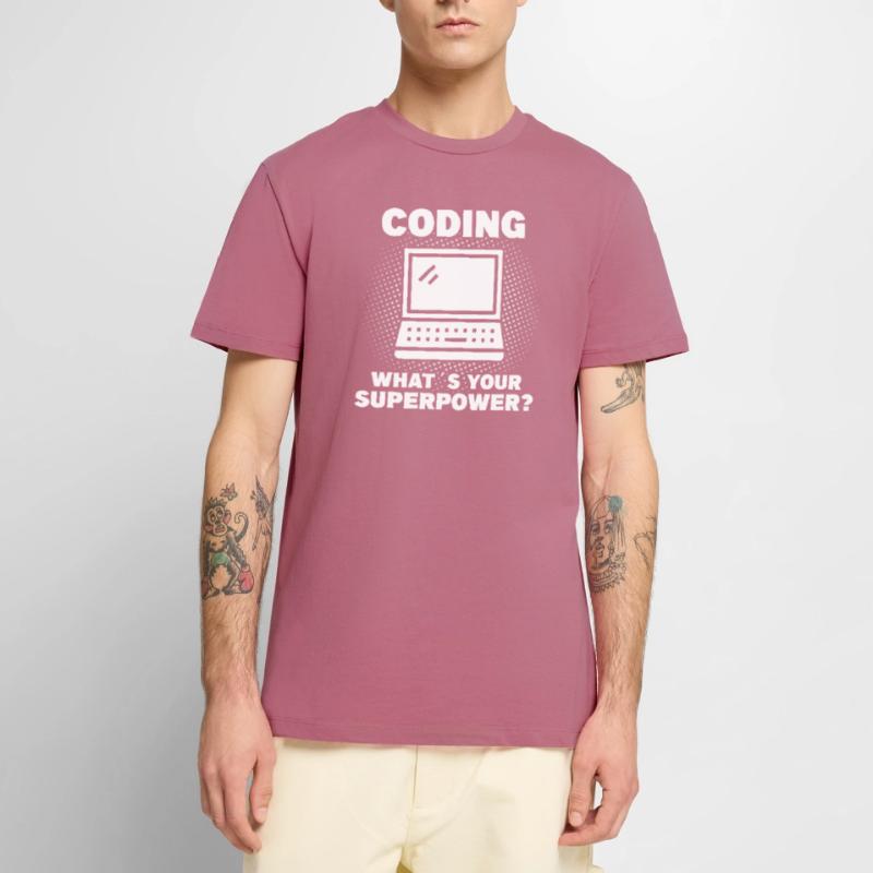 Programmeur de codage Coder Développeur de logiciels T-shirt Premium bio Homme