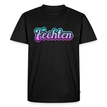 Fencing - Men's Premium Organic T-Shirt - black - Front - Nico (187cm)